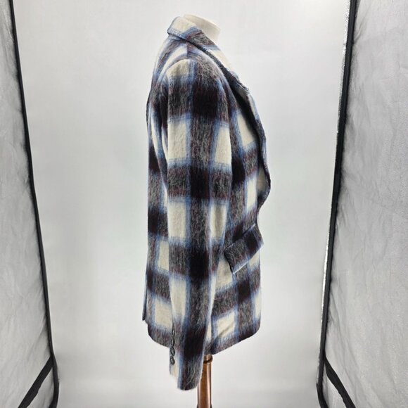Central Park West Womens Plaid Wool Blazer Jacket Size S - Picture 8 of 15
